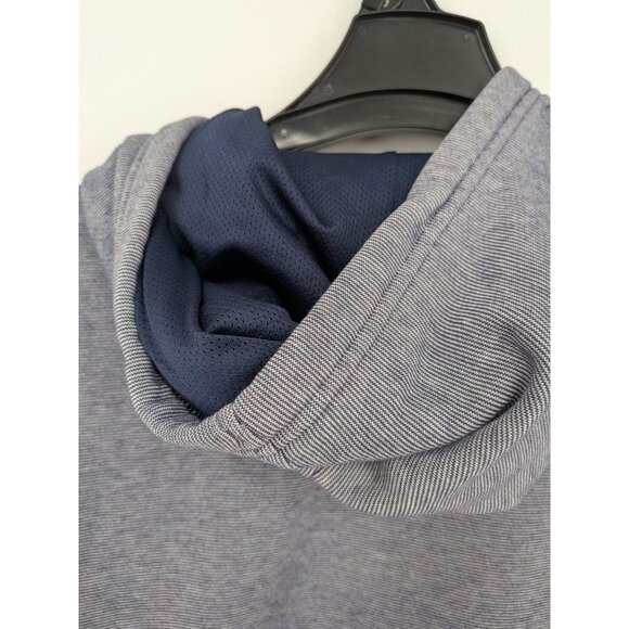 Under Armour ColdGear Hoodie Men Size L Fitted Pullover Athletic Distress Grunge - Picture 11 of 14